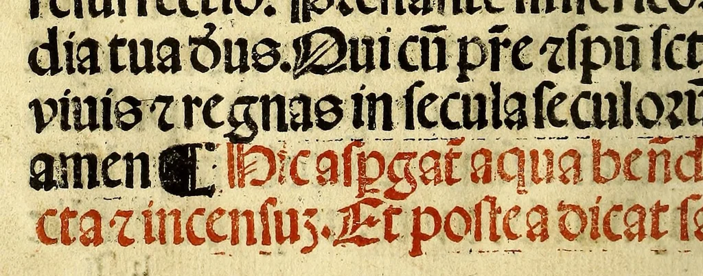 An illustration from Manuale sacramentoru[m]. : Nouiter emendatuz cuz quibusdaz congrue in eo additis secu[n]dum consuetudine[m] alme ecclesie Hispalensis, 1547, leaf 156