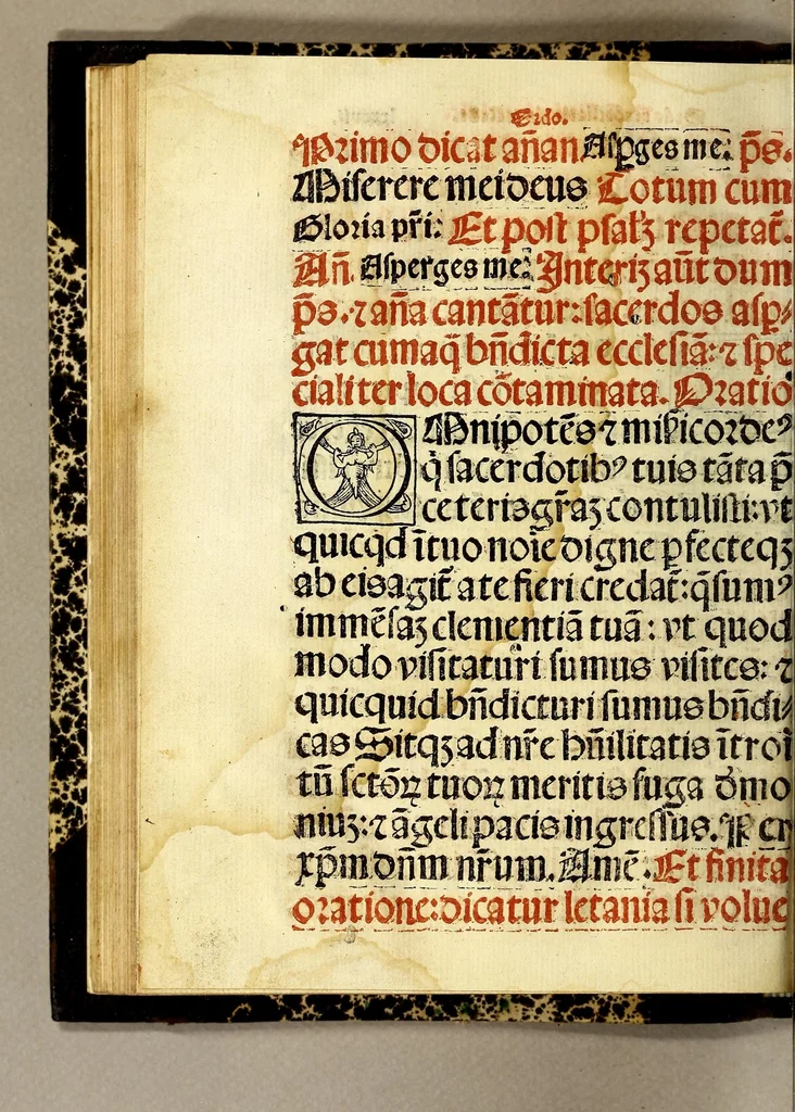 An illustration from Manuale sacramentoru[m]. : Nouiter emendatuz cuz quibusdaz congrue in eo additis secu[n]dum consuetudine[m] alme ecclesie Hispalensis, 1547, leaf 170