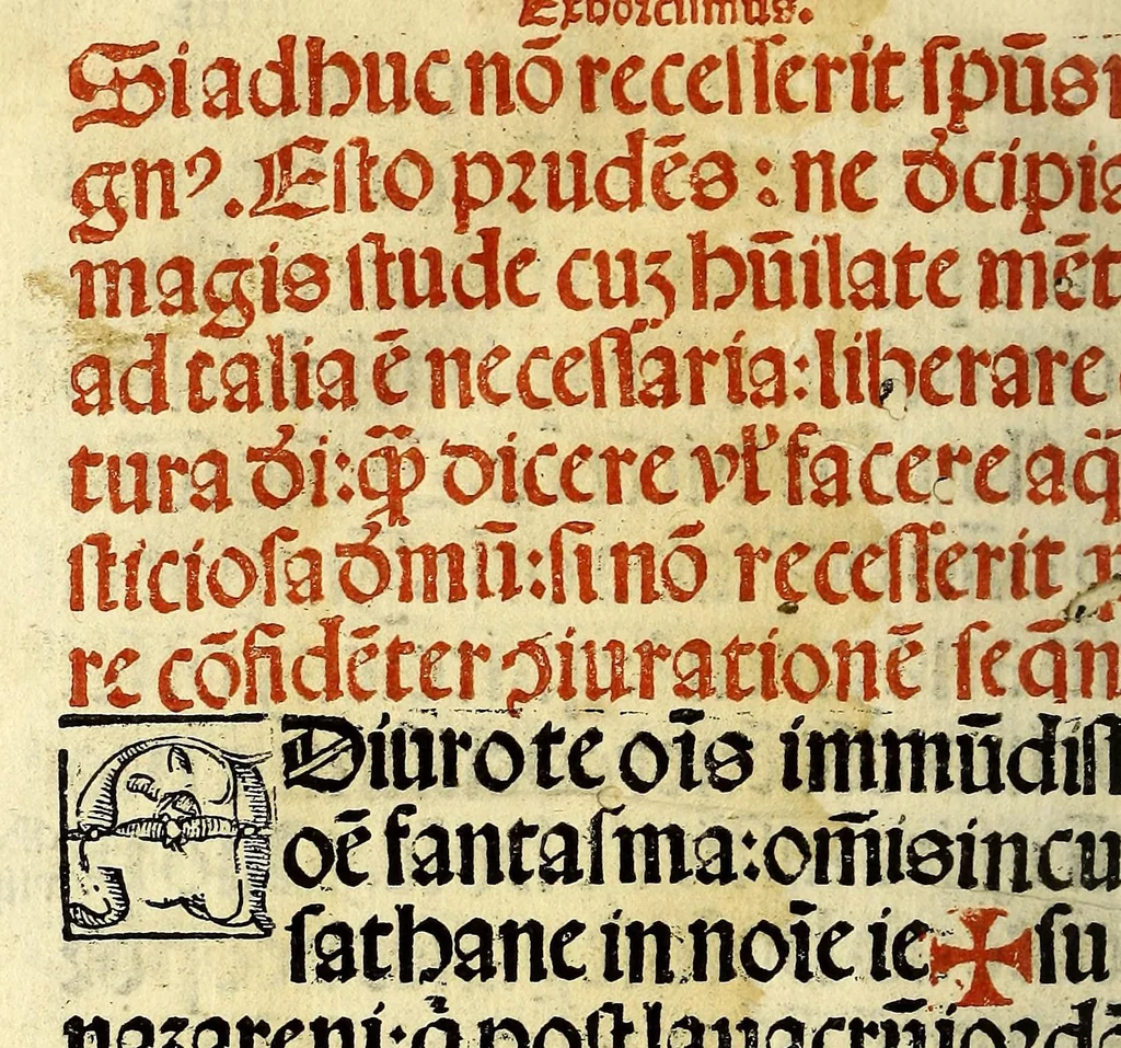 An illustration from Manuale sacramentoru[m]. : Nouiter emendatuz cuz quibusdaz congrue in eo additis secu[n]dum consuetudine[m] alme ecclesie Hispalensis, 1547, leaf 186