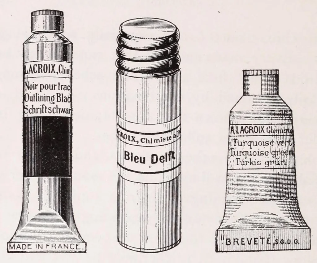 An illustration from A manual for China painters. being a practical and comprehensive treatise on the art of painting China and glass with mineral colors, 1897, leaf 46