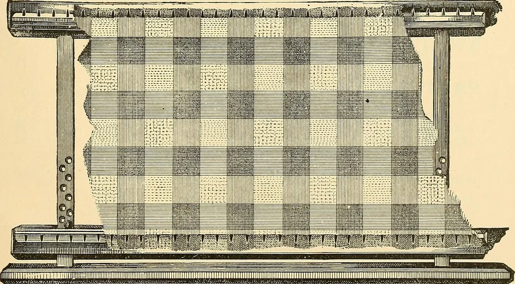 An illustration from A manual for managers, designers, weavers, and all others connected with the manufacture of textile fabrics, containing definitions, derivations and explanations of technical terms, the use made of many substances; rules, tables, and some elementary instructions for beginners, 1881, leaf 380