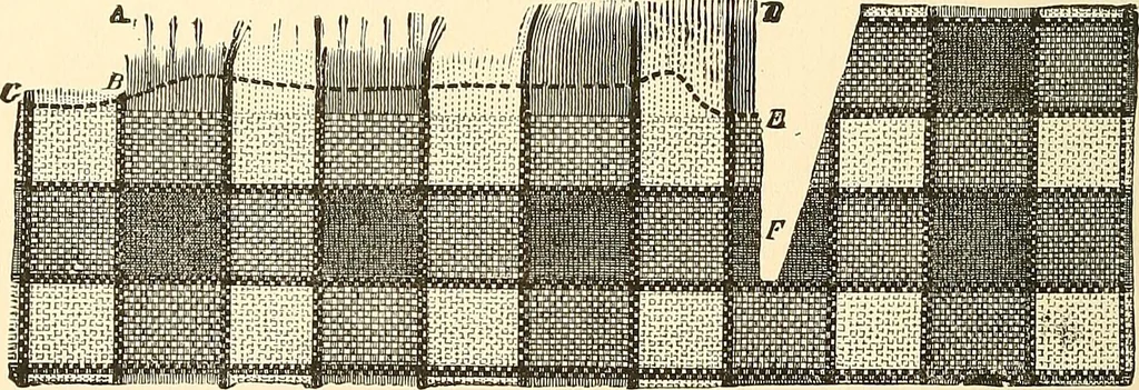 An illustration from A manual for managers, designers, weavers, and all others connected with the manufacture of textile fabrics, containing definitions, derivations and explanations of technical terms, the use made of many substances; rules, tables, and some elementary instructions for beginners, 1881, leaf 85