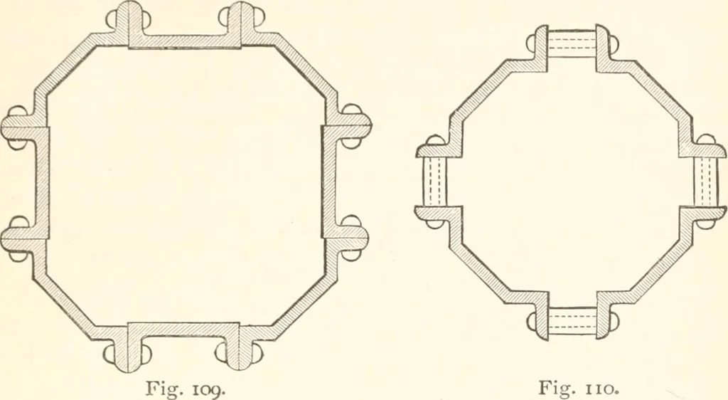 An illustration from Manual for railroad engineers and engineering students : containing the rules and tables needed for the location, construction, and equipment of railroads as built in the United States, 1883, leaf 278