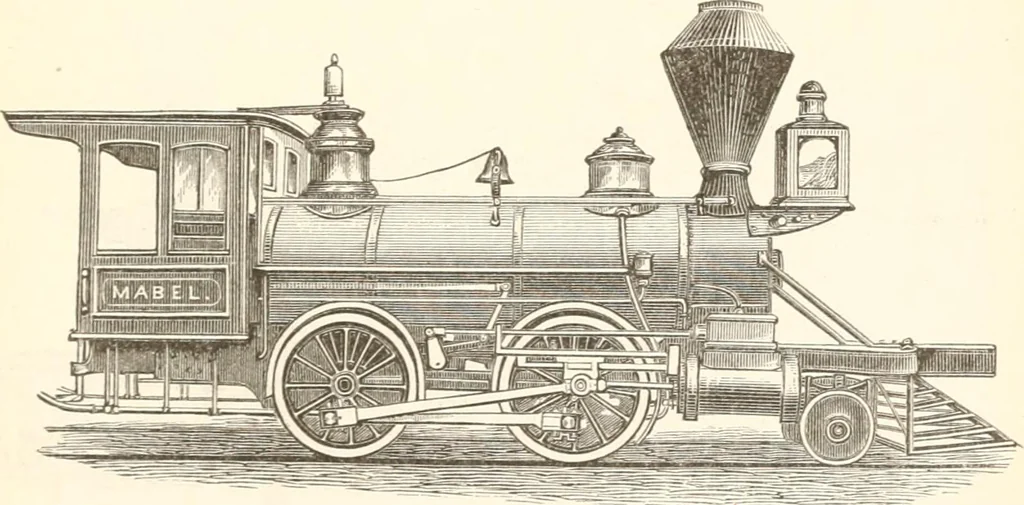 An illustration from Manual for railroad engineers and engineering students : containing the rules and tables needed for the location, construction, and equipment of railroads as built in the United States, 1883, leaf 422