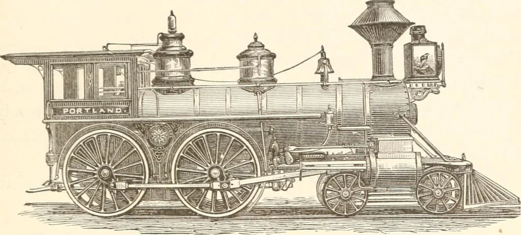 An illustration from Manual for railroad engineers and engineering students : containing the rules and tables needed for the location, construction, and equipment of railroads as built in the United States, 1883, leaf 424