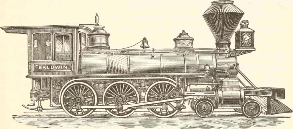 An illustration from Manual for railroad engineers and engineering students : containing the rules and tables needed for the location, construction, and equipment of railroads as built in the United States, 1883, leaf 426