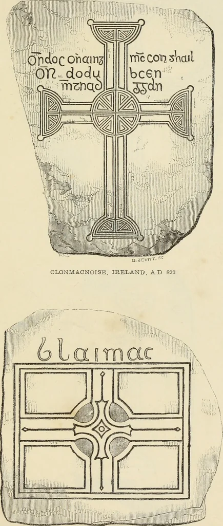 An illustration from A manual for the study of the sepulchral slabs and crosses of the middle ages, 1849, leaf 108