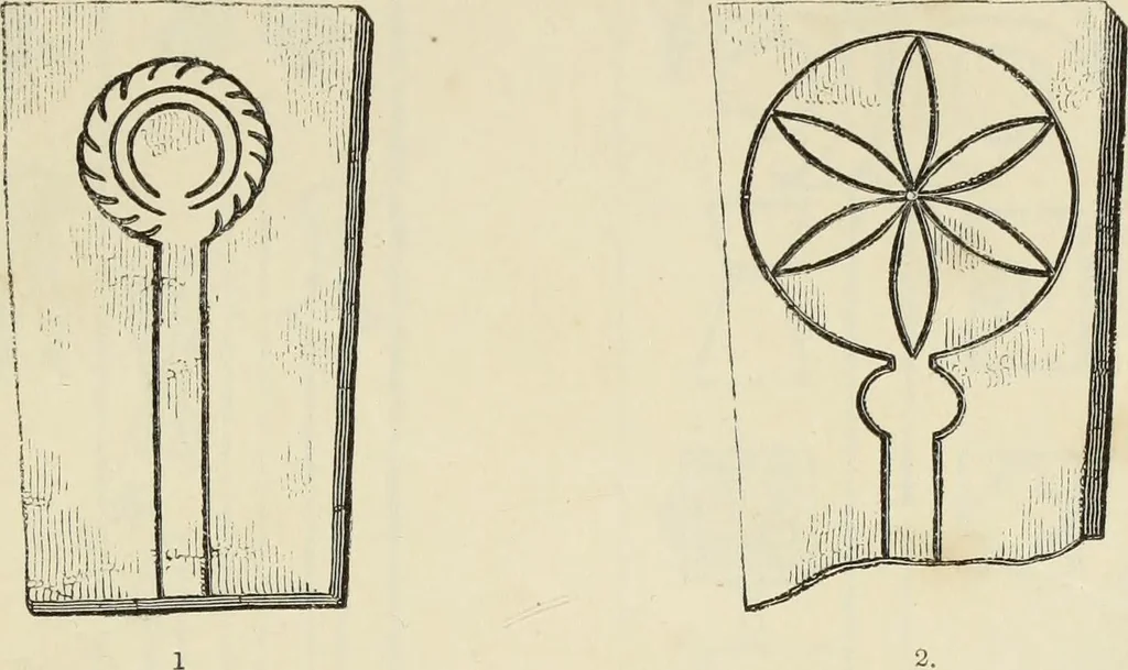 An illustration from A manual for the study of the sepulchral slabs and crosses of the middle ages, 1849, leaf 114