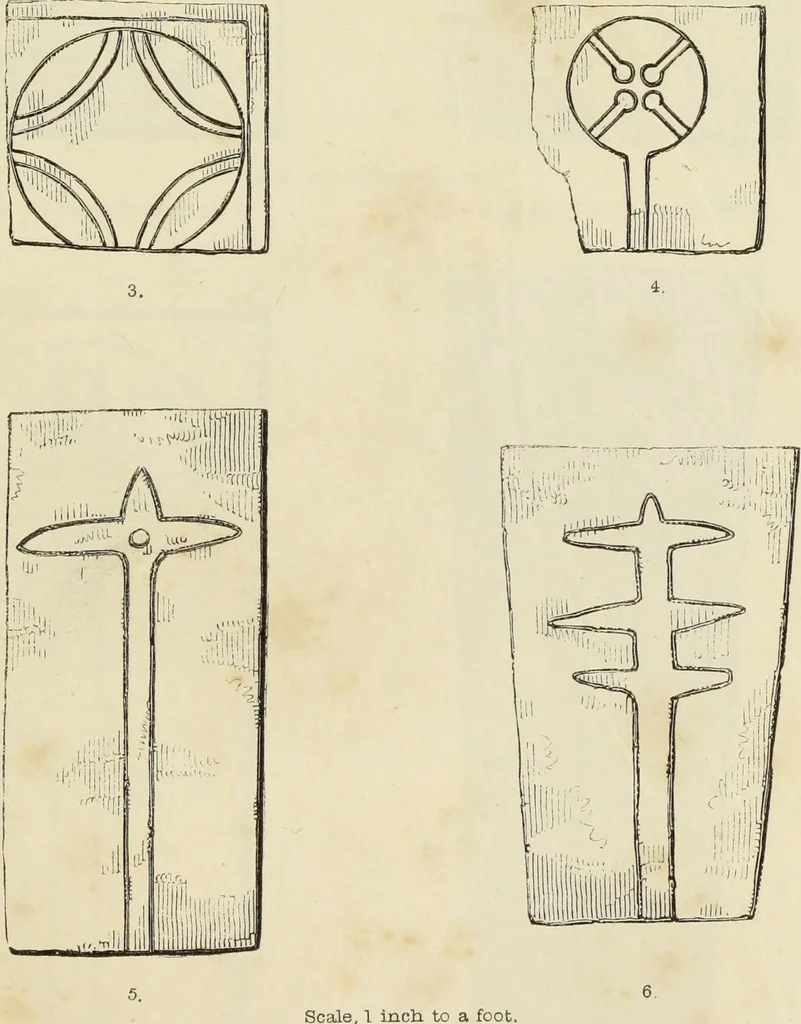 An illustration from A manual for the study of the sepulchral slabs and crosses of the middle ages, 1849, leaf 114