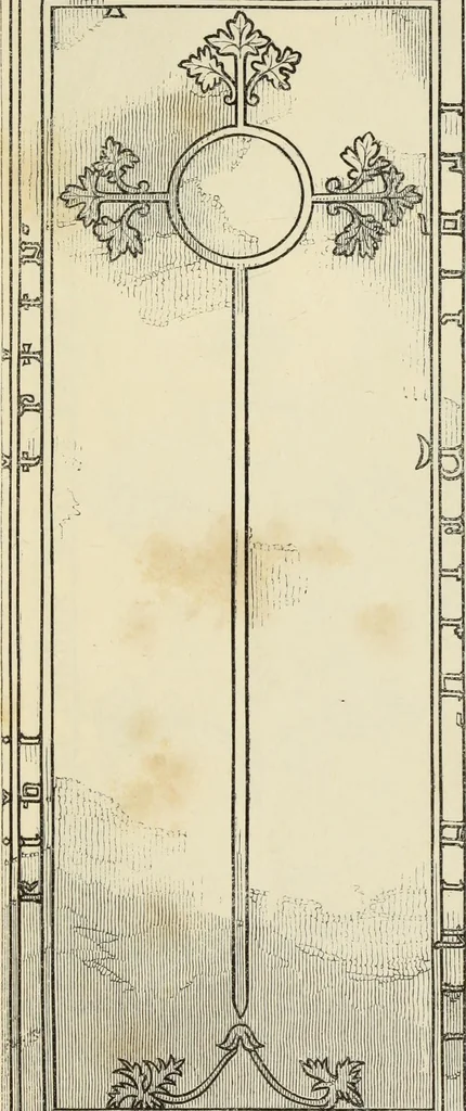 An illustration from A manual for the study of the sepulchral slabs and crosses of the middle ages, 1849, leaf 136