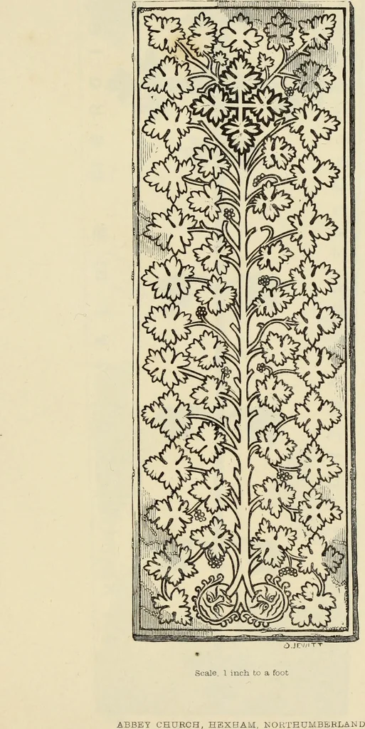An illustration from A manual for the study of the sepulchral slabs and crosses of the middle ages, 1849, leaf 140