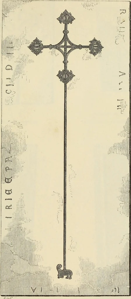 An illustration from A manual for the study of the sepulchral slabs and crosses of the middle ages, 1849, leaf 146