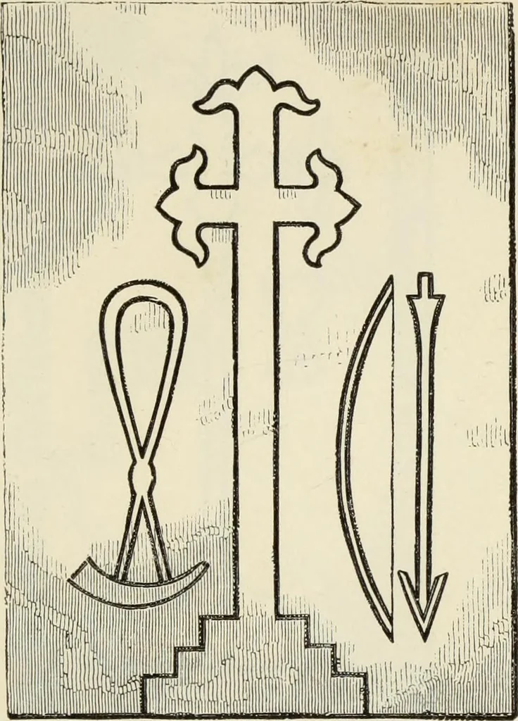 An illustration from A manual for the study of the sepulchral slabs and crosses of the middle ages, 1849, leaf 160
