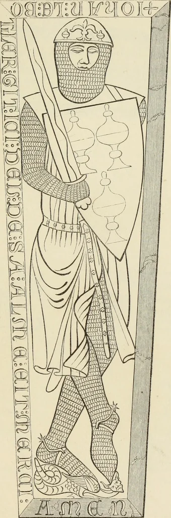 An illustration from A manual for the study of the sepulchral slabs and crosses of the middle ages, 1849, leaf 172