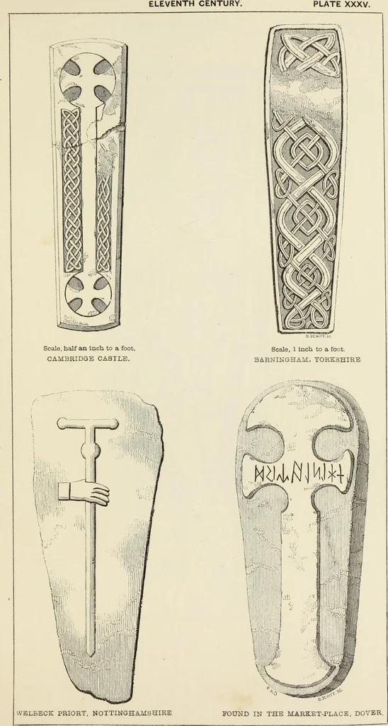 An illustration from A manual for the study of the sepulchral slabs and crosses of the middle ages, 1849, leaf 178