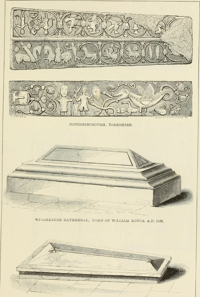An illustration from A manual for the study of the sepulchral slabs and crosses of the middle ages, 1849, leaf 182