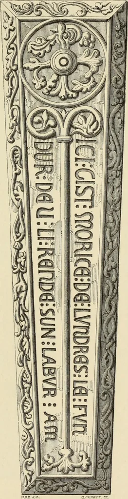 An illustration from A manual for the study of the sepulchral slabs and crosses of the middle ages, 1849, leaf 186