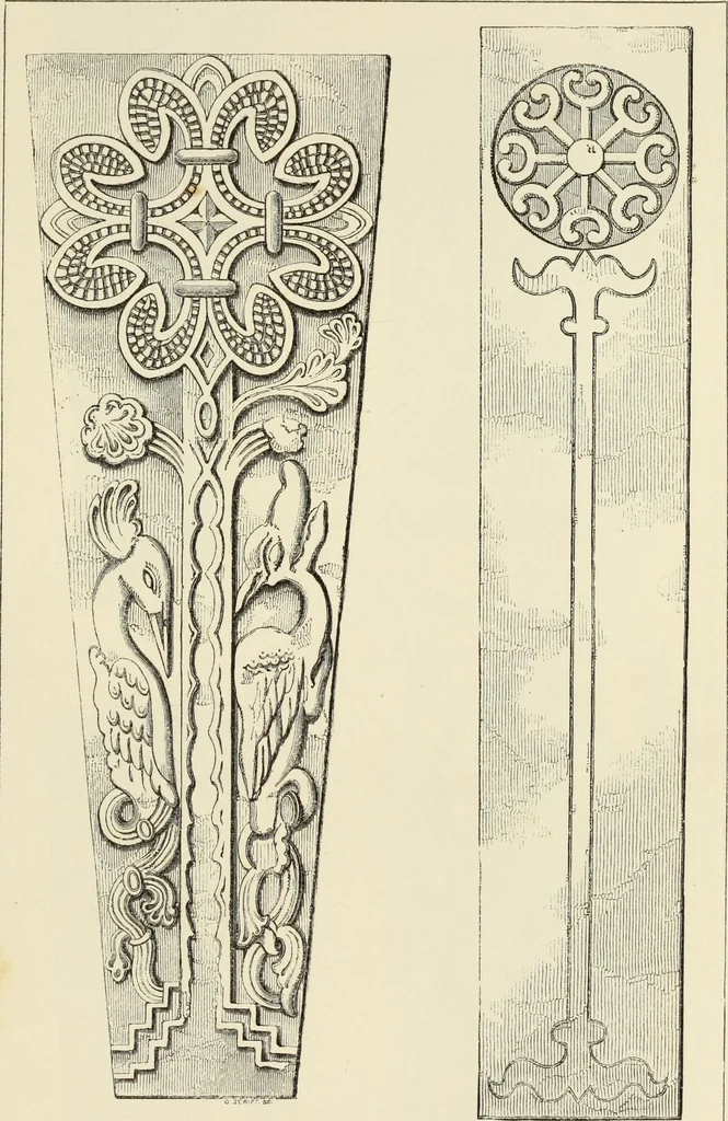 An illustration from A manual for the study of the sepulchral slabs and crosses of the middle ages, 1849, leaf 188
