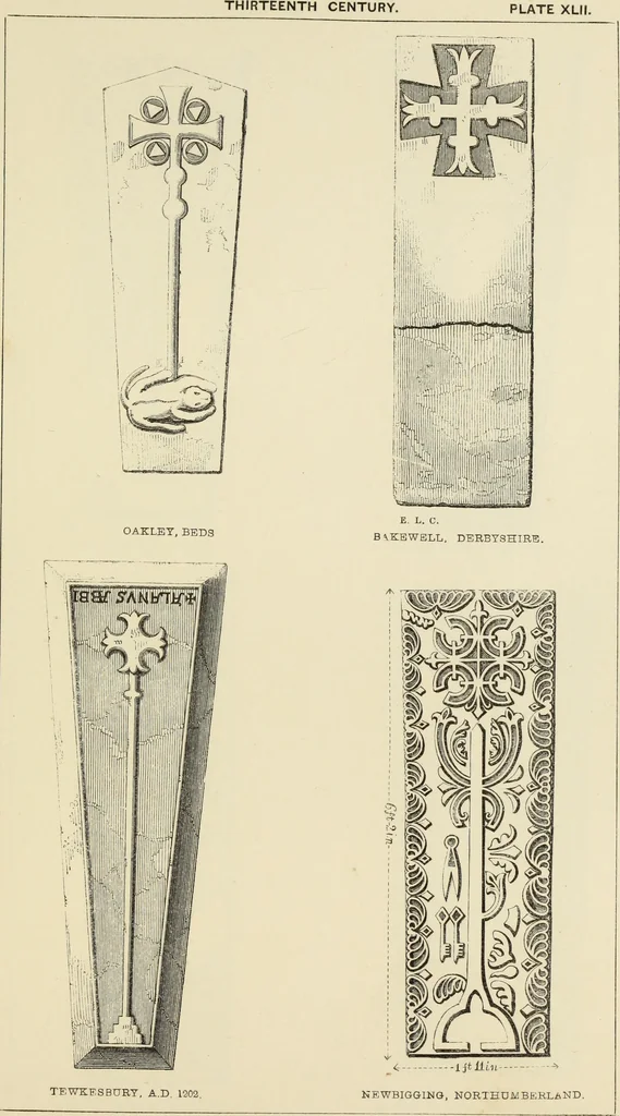 An illustration from A manual for the study of the sepulchral slabs and crosses of the middle ages, 1849, leaf 192