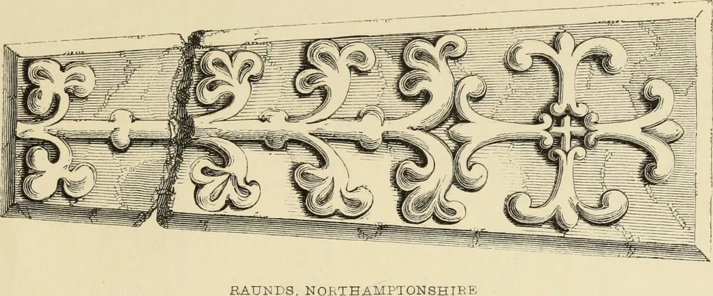An illustration from A manual for the study of the sepulchral slabs and crosses of the middle ages, 1849, leaf 208