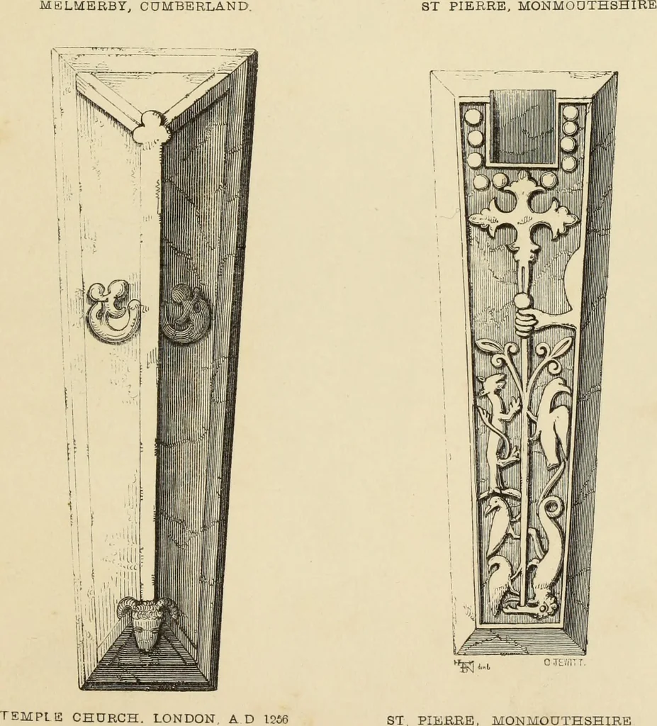 An illustration from A manual for the study of the sepulchral slabs and crosses of the middle ages, 1849, leaf 212