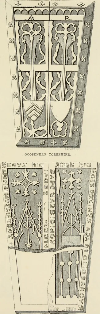 An illustration from A manual for the study of the sepulchral slabs and crosses of the middle ages, 1849, leaf 238