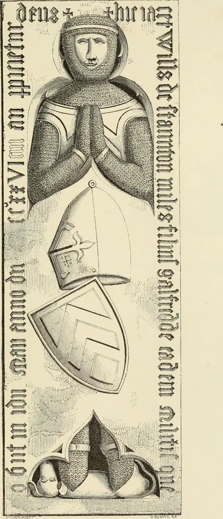 An illustration from A manual for the study of the sepulchral slabs and crosses of the middle ages, 1849, leaf 246