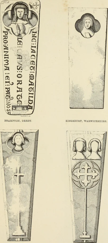 An illustration from A manual for the study of the sepulchral slabs and crosses of the middle ages, 1849, leaf 248