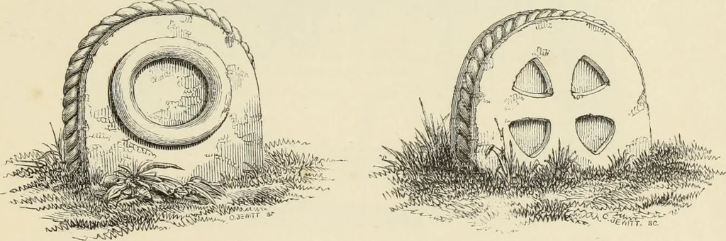 An illustration from A manual for the study of the sepulchral slabs and crosses of the middle ages, 1849, leaf 256