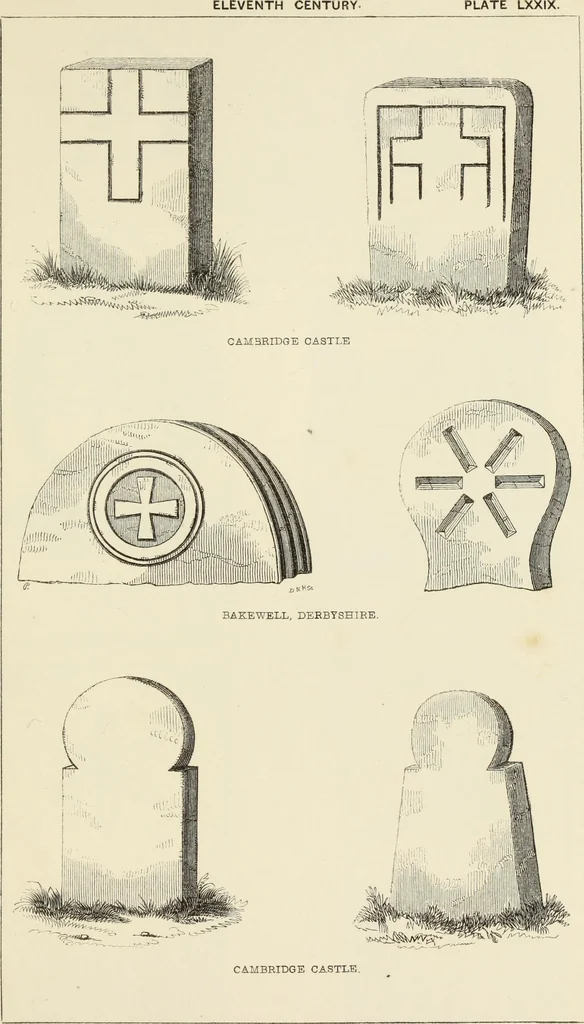 An illustration from A manual for the study of the sepulchral slabs and crosses of the middle ages, 1849, leaf 270