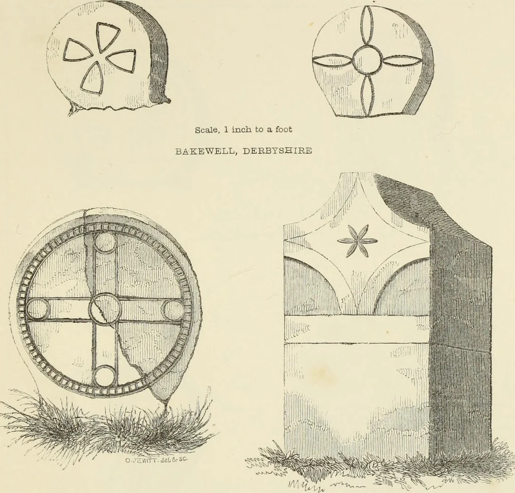 An illustration from A manual for the study of the sepulchral slabs and crosses of the middle ages, 1849, leaf 272
