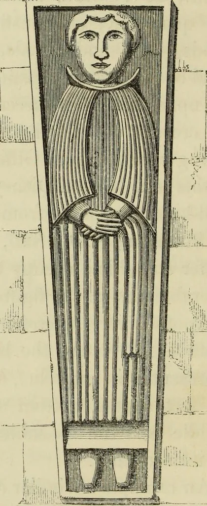 An illustration from A manual for the study of the sepulchral slabs and crosses of the middle ages, 1849, leaf 39