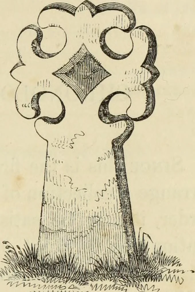 An illustration from A manual for the study of the sepulchral slabs and crosses of the middle ages, 1849, leaf 62