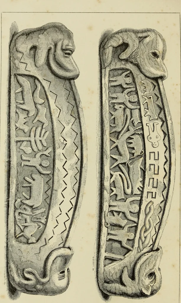 An illustration from A manual for the study of the sepulchral slabs and crosses of the middle ages, 1849, leaf 7