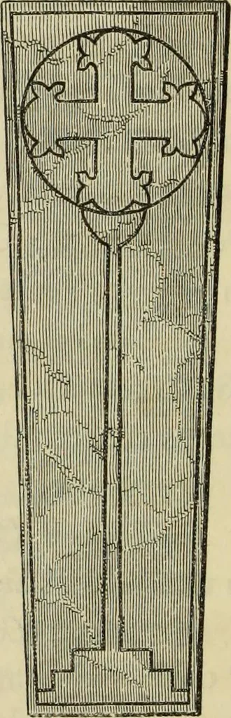 An illustration from A manual for the study of the sepulchral slabs and crosses of the middle ages, 1849, leaf 85