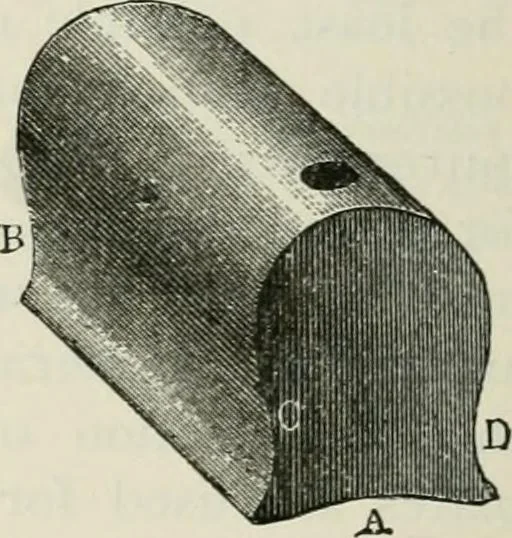 An illustration from A manual of the mechanics of engineering and of the construction of machines. Designed as a text-book for technical schools and colleges, and for the use of engineers, architects, etc., 1878, leaf 155