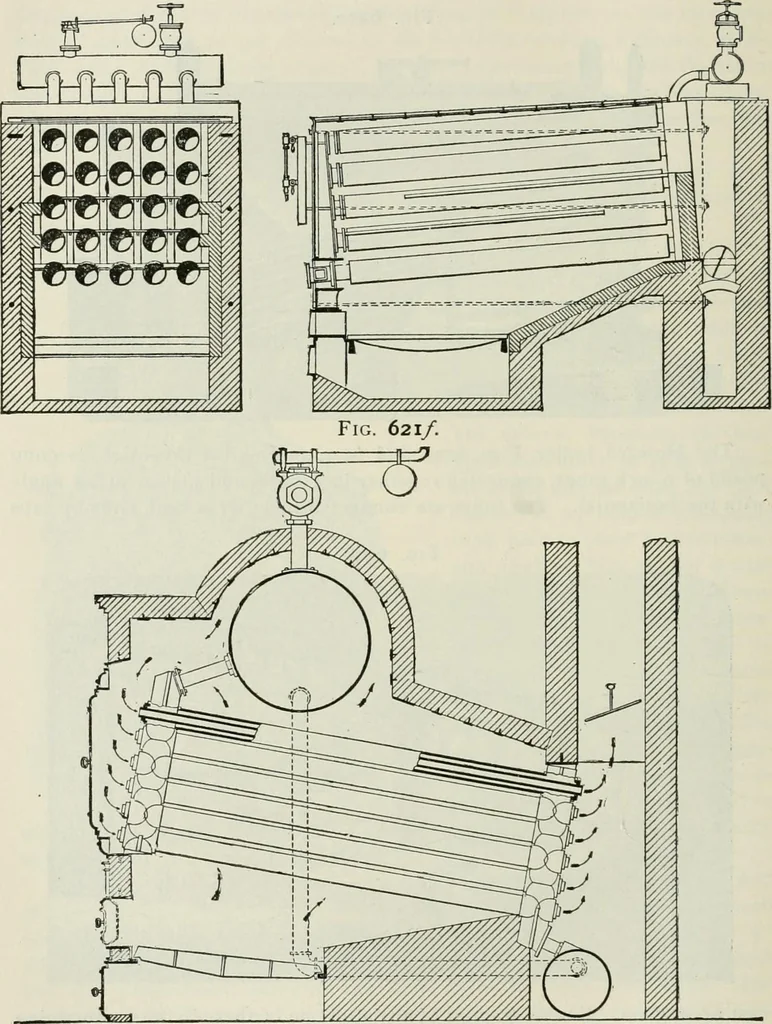 An illustration from A manual of the mechanics of engineering and of the construction of machines. Designed as a text-book for technical schools and colleges, and for the use of engineers, architects, etc., 1878, leaf 163
