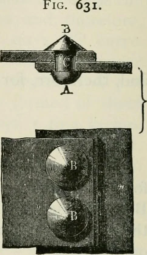 An illustration from A manual of the mechanics of engineering and of the construction of machines. Designed as a text-book for technical schools and colleges, and for the use of engineers, architects, etc., 1878, leaf 189