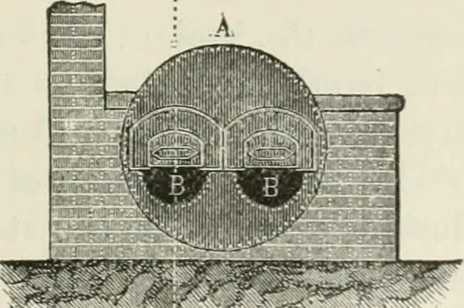 An illustration from A manual of the mechanics of engineering and of the construction of machines. Designed as a text-book for technical schools and colleges, and for the use of engineers, architects, etc., 1878, leaf 196