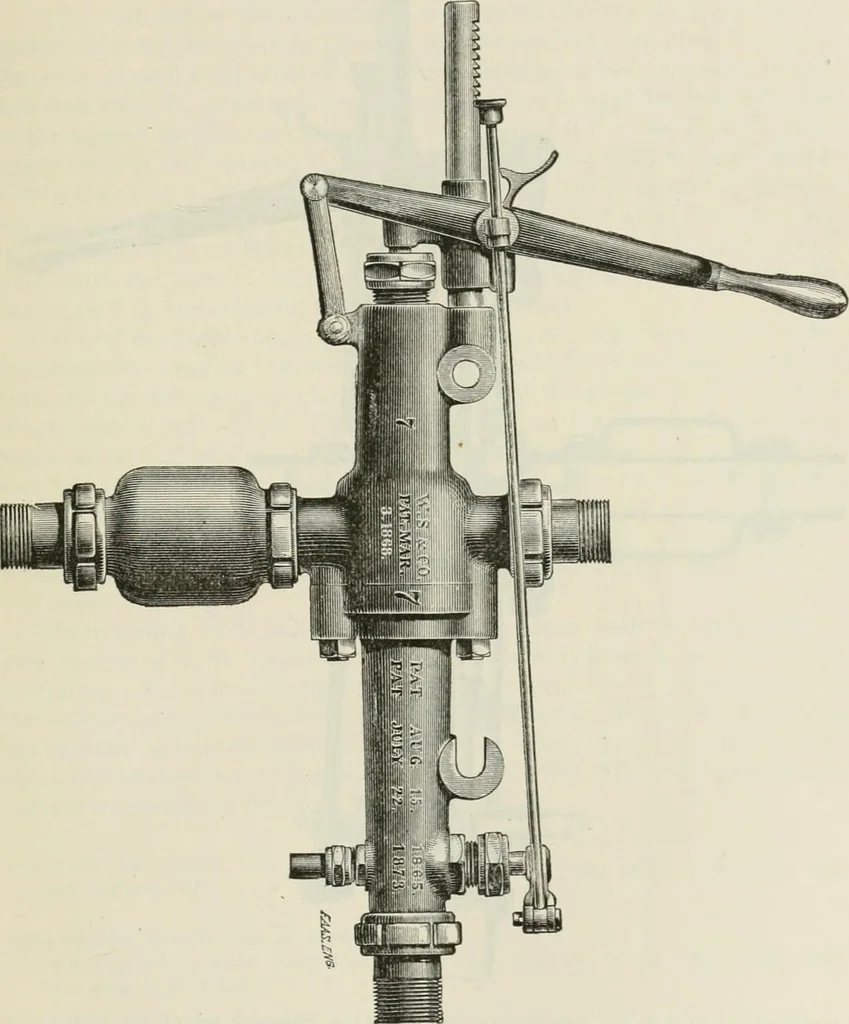 An illustration from A manual of the mechanics of engineering and of the construction of machines. Designed as a text-book for technical schools and colleges, and for the use of engineers, architects, etc., 1878, leaf 222