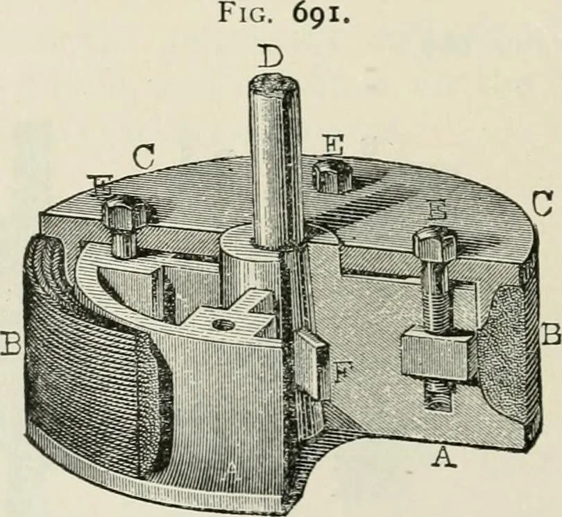 An illustration from A manual of the mechanics of engineering and of the construction of machines. Designed as a text-book for technical schools and colleges, and for the use of engineers, architects, etc., 1878, leaf 277