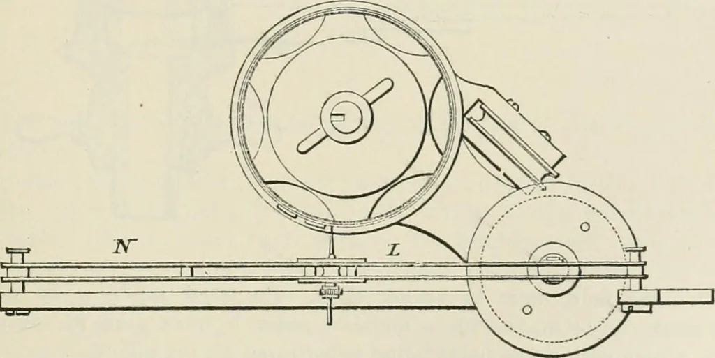 An illustration from A manual of the mechanics of engineering and of the construction of machines. Designed as a text-book for technical schools and colleges, and for the use of engineers, architects, etc., 1878, leaf 422