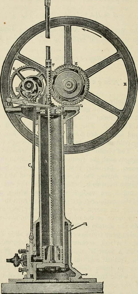 An illustration from A manual of the mechanics of engineering and of the construction of machines. Designed as a text-book for technical schools and colleges, and for the use of engineers, architects, etc., 1878, leaf 559