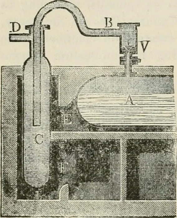 An illustration from A manual of the mechanics of engineering and of the construction of machines. Designed as a text-book for technical schools and colleges, and for the use of engineers, architects, etc., 1878, leaf 563
