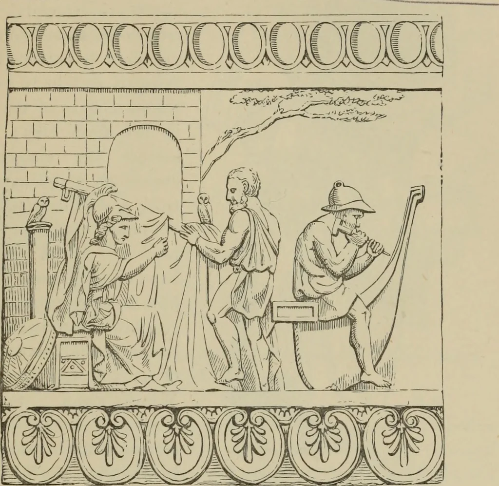 An illustration from A manual of ancient sculpture, Egyptian - Assyrian - Greek - Roman, 1886, leaf 34