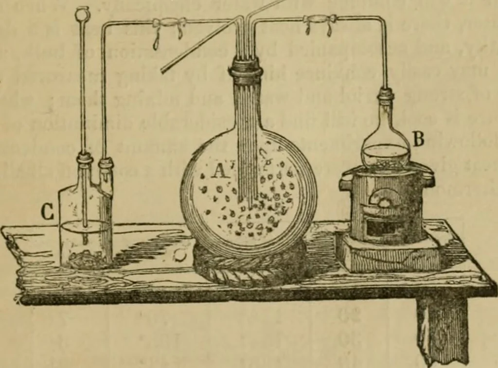 An illustration from A manual of the art of dyeing, 1853, leaf 112
