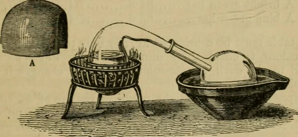 An illustration from A manual of the art of dyeing, 1853, leaf 74