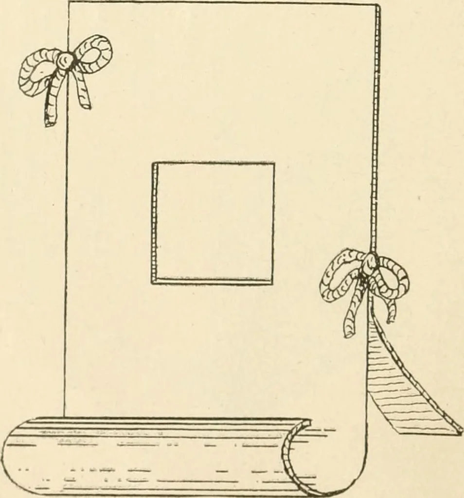 An illustration from Manual of cardboard construction for third, fourth, and fifth grades, 1902, leaf 55