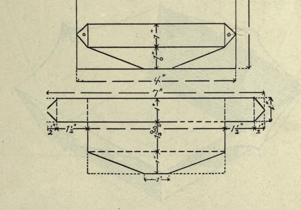 An illustration from Manual of cardboard construction for third and fourth grades, 1902, leaf 67