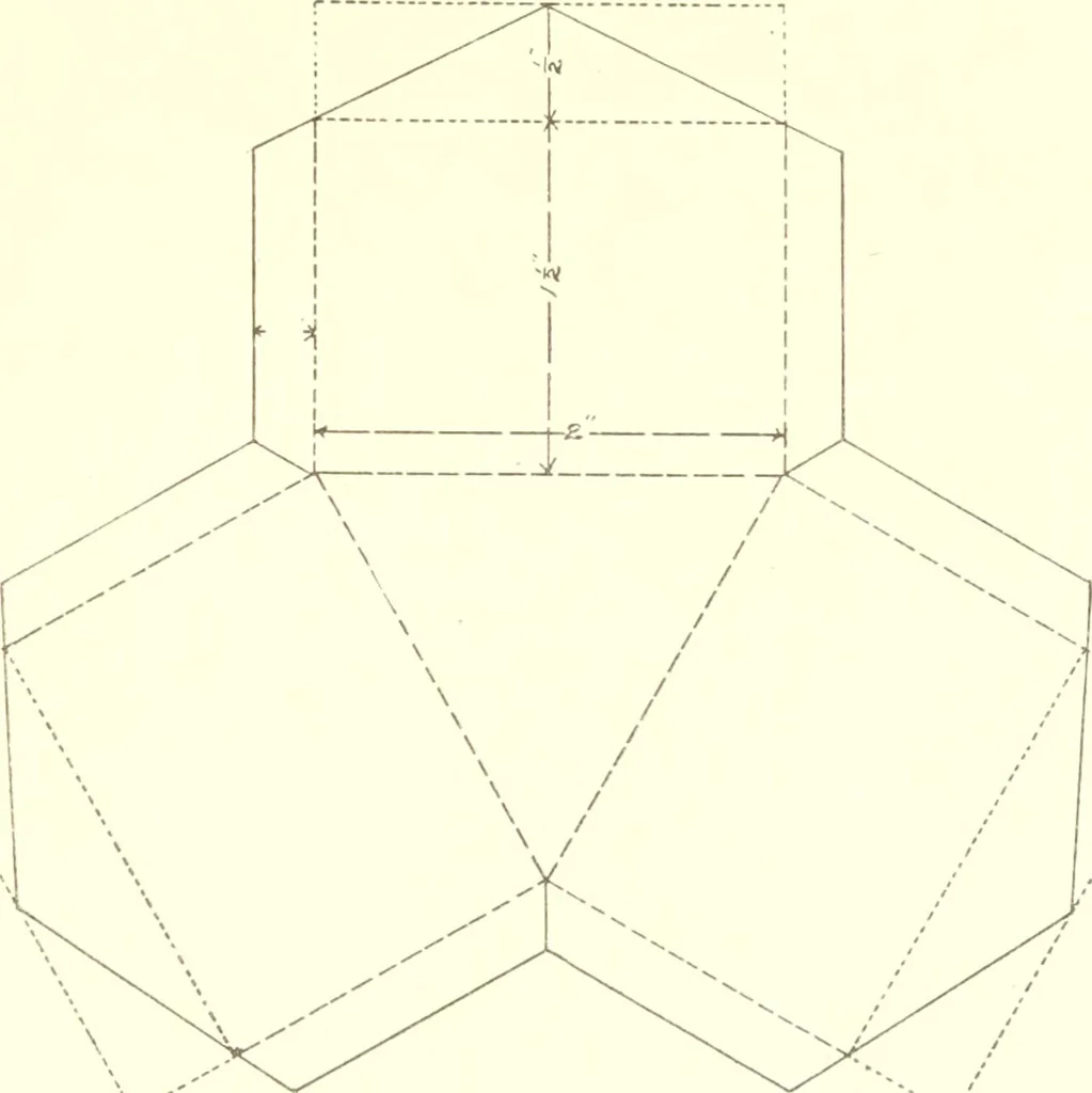 An illustration from Manual of cardboard construction for third and fourth grades, 1902, leaf 42